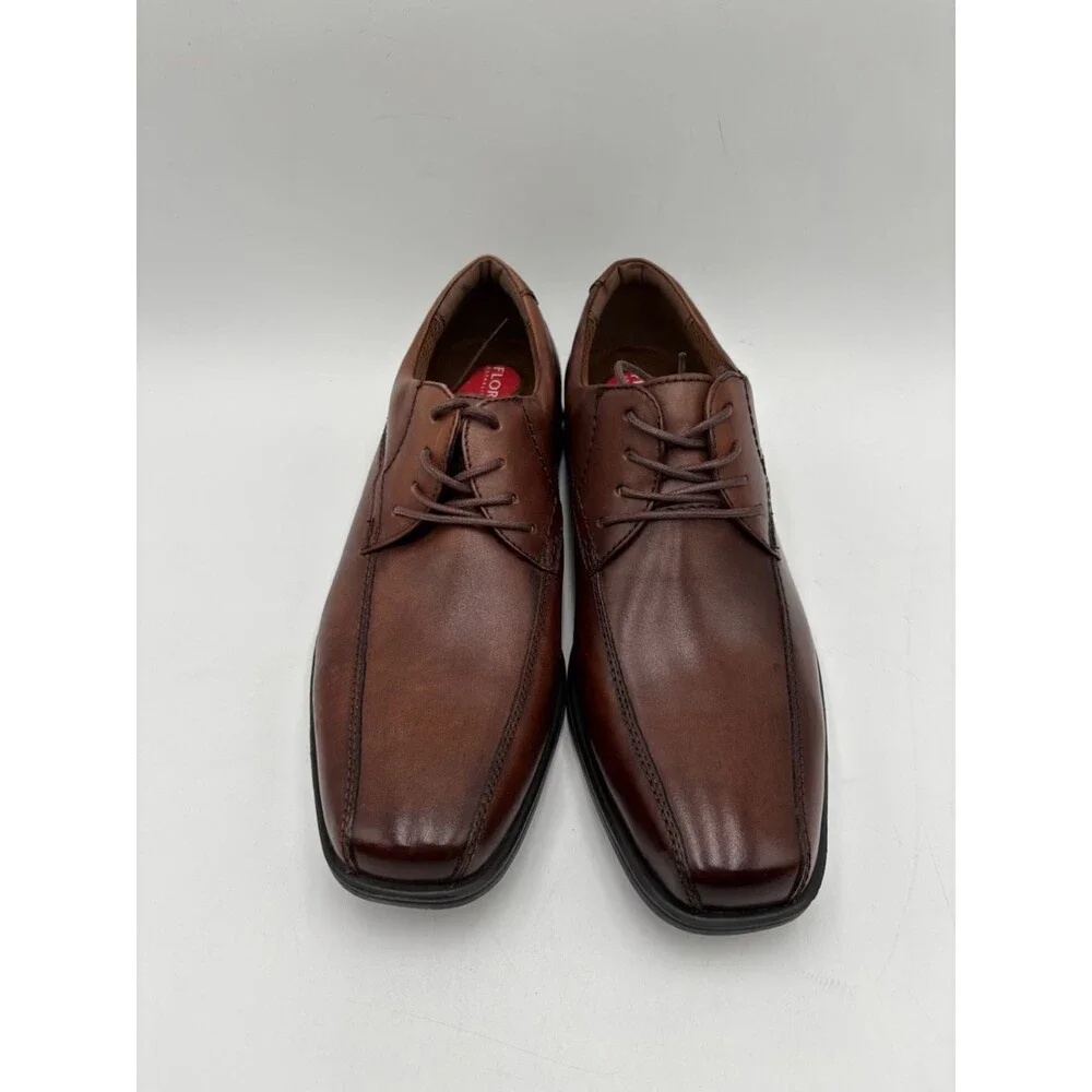 Florsheim REVEAL BIKE COGNAC Men's NEW Leather Oxford Shoe Brown US Size 7.5D